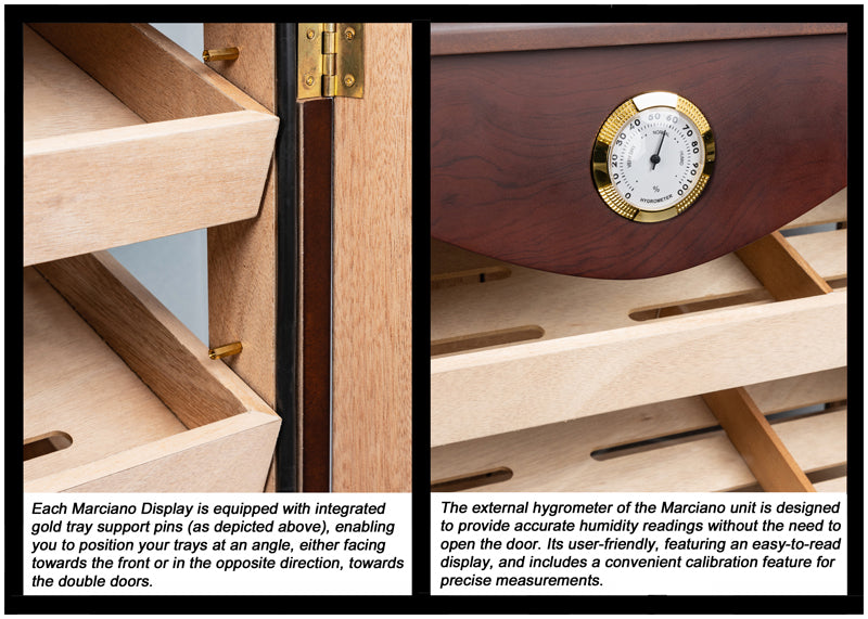 Prestige Marciano 250 Cigar Glass Countertop Display Humidor