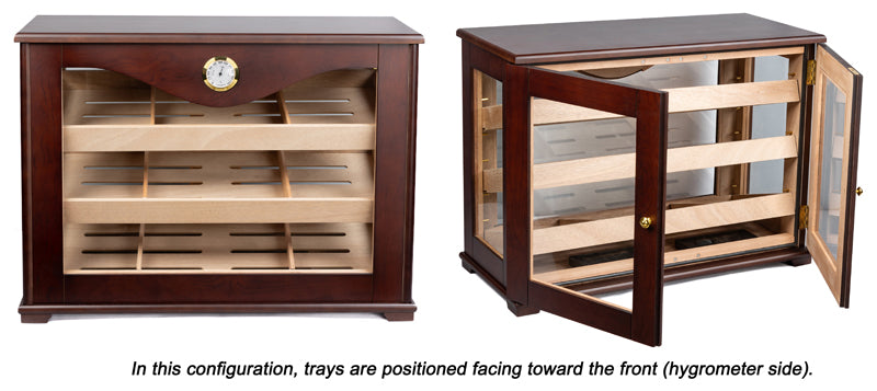 Prestige Marciano 250 Cigar Glass Countertop Display Humidor