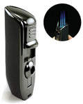 Olympus triple-flame torch lighter with bullet cutter