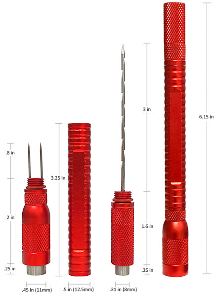 Prestige 4-in-1 Cigar Draw Tool - Red