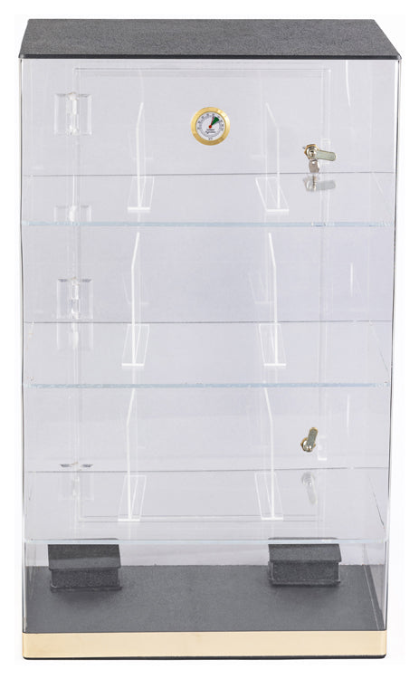 Prestige Roosevelt 250 Cigar Acrylic Countertop Display Humidor - Full Acrylic