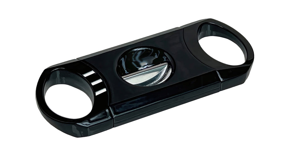 Prestige Vivid Metal Body V-Cut Cigar Cutter with Cigar Rest