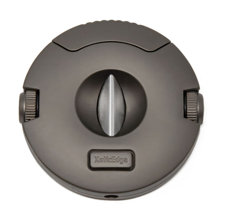 XoticEdge Xceed V-Cut and Punch Cigar Cutter - Gun Metal