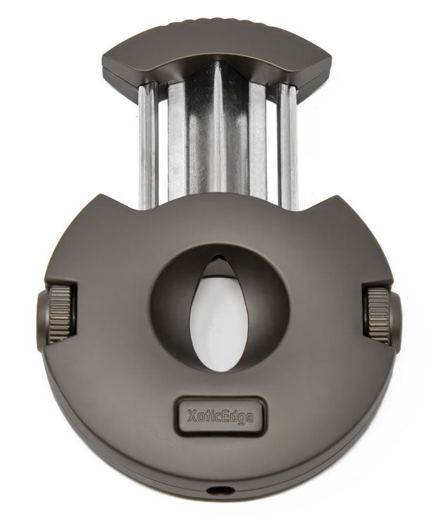 XoticEdge Xceed V-Cut and Punch Cigar Cutter - Gun Metal