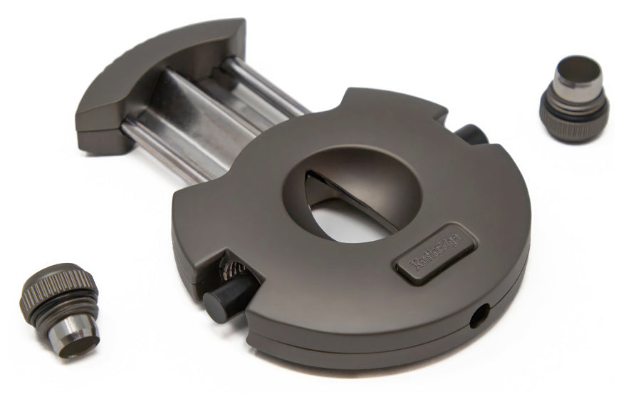 XoticEdge Xceed V-Cut and Punch Cigar Cutter - Gun Metal