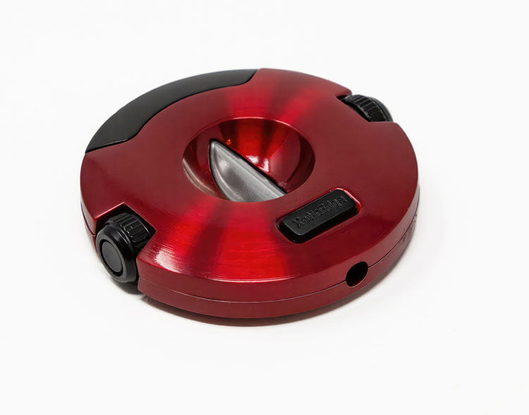 XoticEdge Xceed V-Cut and Punch Cigar Cutter - Red
