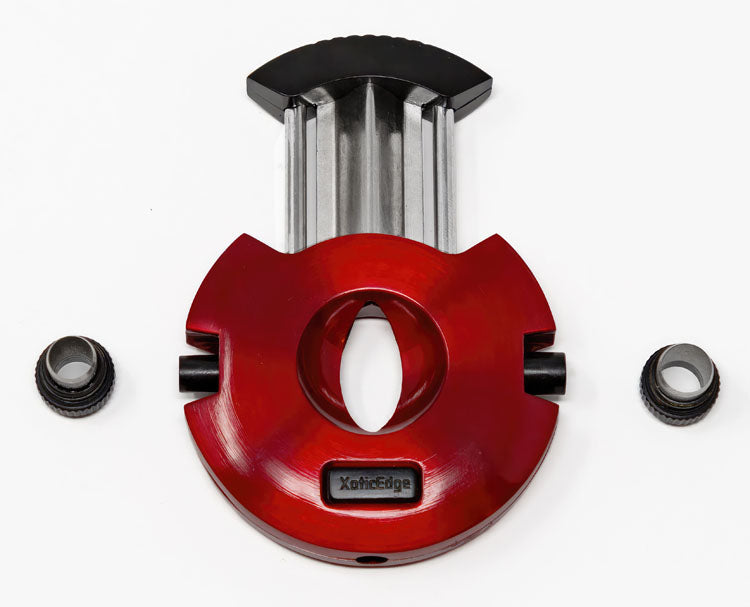 XoticEdge Xceed V-Cut and Punch Cigar Cutter - Red