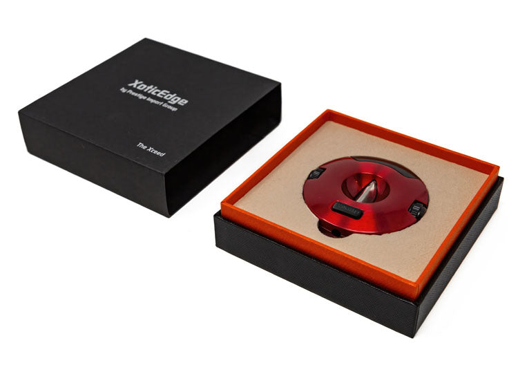 XoticEdge Xceed V-Cut and Punch Cigar Cutter - Red